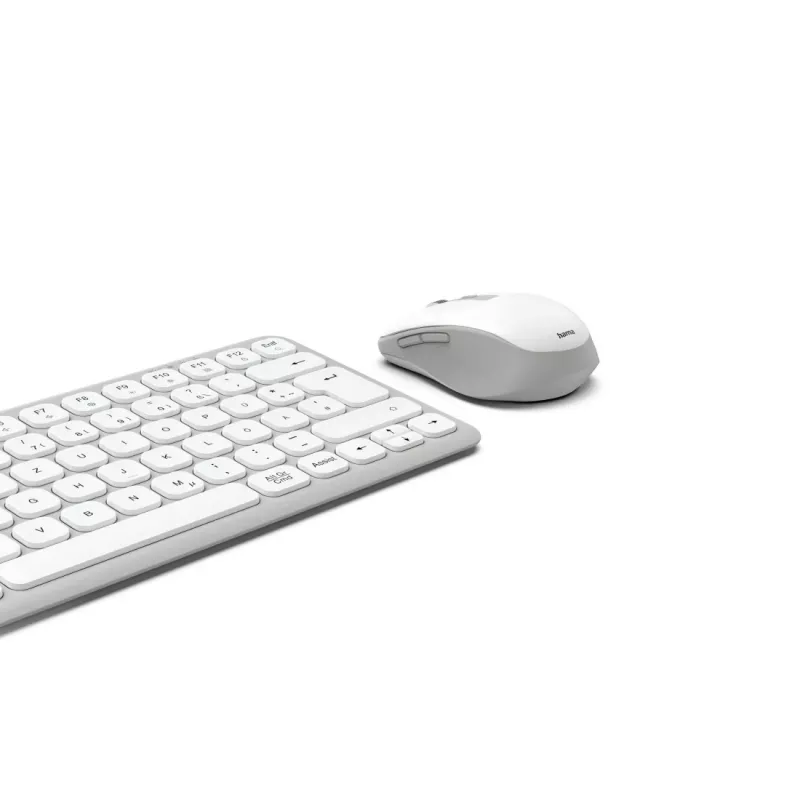 Hama WKM-500 Multi-Device bezdrôtová súprava klávesnice a myši, kompaktná, QWERTZ, biela