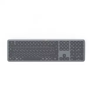 Hama WK-550 klávesnica Home/Office RF Wireless + Bluetooth QWERTZ German čierna, tmavosivá