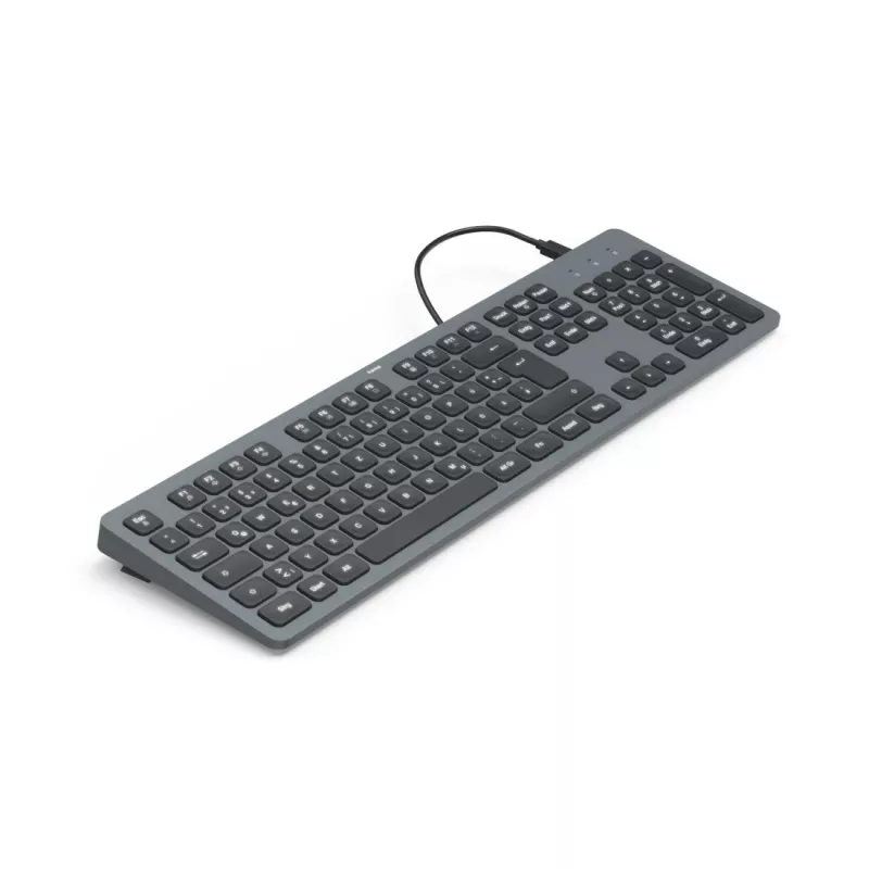 Hama CK-400 klávesnica Home/Office USB QWERTZ nemecká čierna, tmavosivá