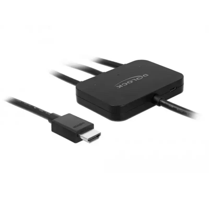 Video káblový adaptér DeLOCK 85830 HDMI Type-A HDMI Mini DisplayPort USB Type-C čierny
