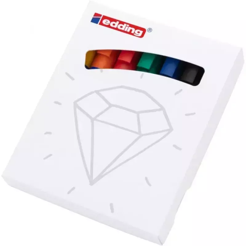 Permanentný marker Edding farebná sada na flipchart mix 7 kusov