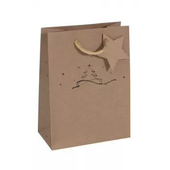 Darčeková taška Sigel GT038 hnedá 170x90x230 mm
