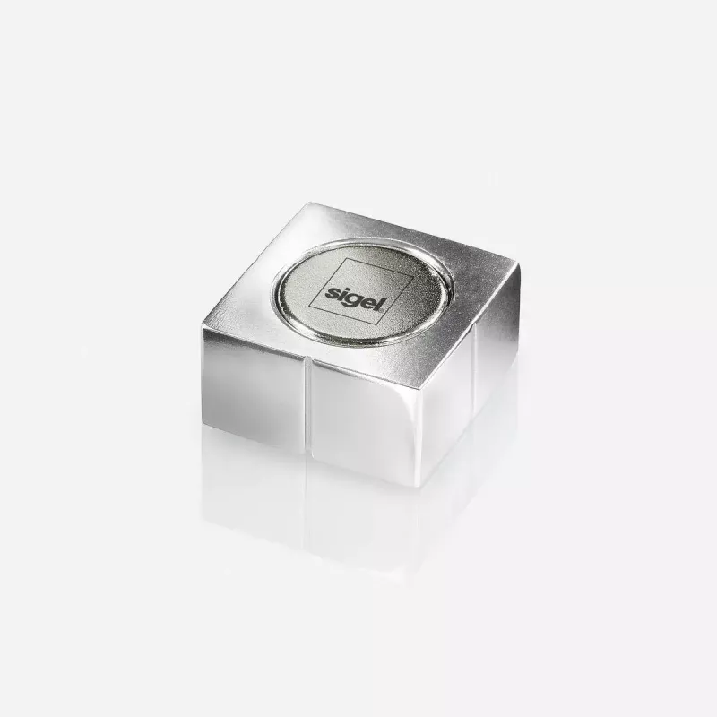 Tvorivý magnet štvorcový Sigel BA705 neodým strieborný 20x20x10mm