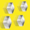 Tvorivý magnet štvorcový Sigel BA705 neodým strieborný 20x20x10mm