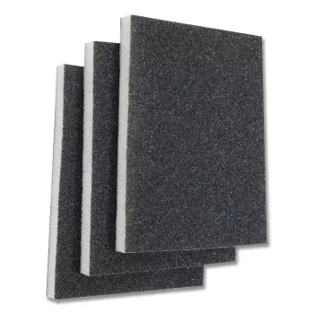 Brúsna špongia KWB 089030 hrubé zrno 3 kusy 125 mm x 100 mm x 1 cm