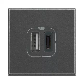 Legrand HS4287C2 zásuvka 2x USB antracit