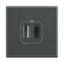 Legrand HS4287C2 zásuvka 2x USB antracit