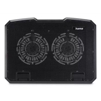 Hama čierna kovová chladiaca podložka na notebook 39,6 cm (15,6