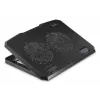 Hama čierna kovová chladiaca podložka na notebook 39,6 cm (15,6