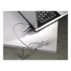 Hama Light zámok na notebook, 4-miestna kombinácia, uhlíková oceľ, strieborný
