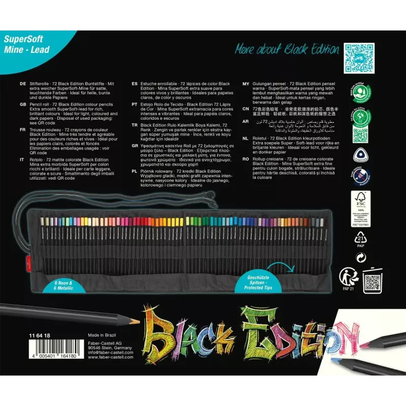 Farba Faber-Castell 116418 72 ks viacfarebná detská