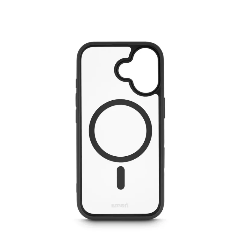 Hama Frame Protect 00232381 magnetický kryt na telefón Apple iPhone 17, priehľadný/čierny