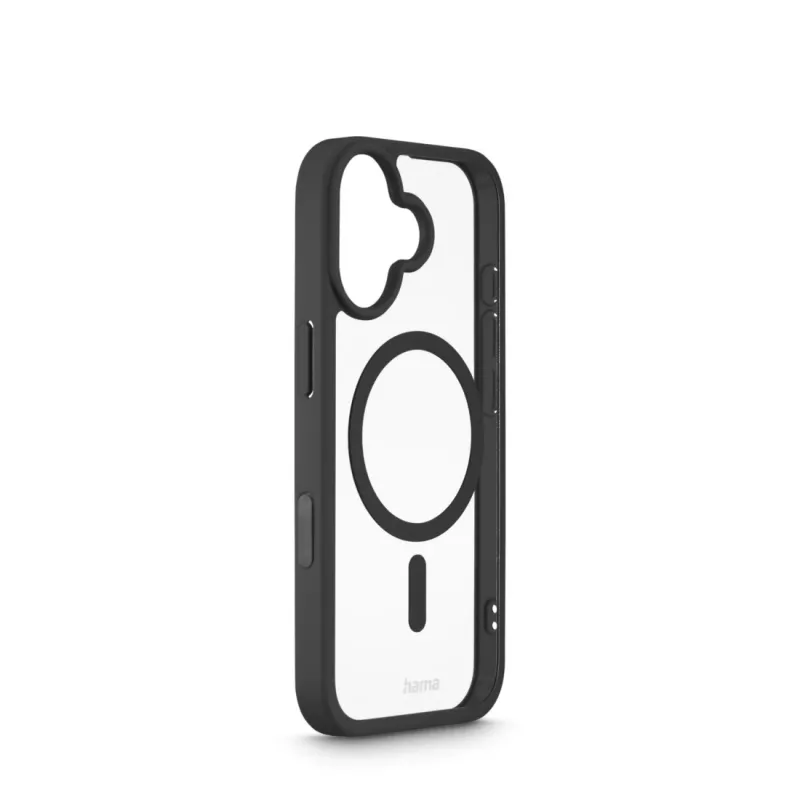 Hama Frame Protect 00232381 magnetický kryt na telefón Apple iPhone 17, priehľadný/čierny