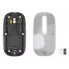 Hama WM-600 Multi-Device myš, bezdrôtová RF + Bluetooth, plochá, 6 tlačidiel, priehľadná