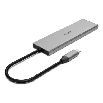 Hama 00200147 rozbočovač rozhraní USB Type-C 10000 Mbit/s sivý