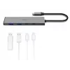 Hama 00200147 rozbočovač rozhraní USB Type-C 10000 Mbit/s sivý