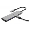 Hama 00200147 rozbočovač rozhraní USB Type-C 10000 Mbit/s sivý