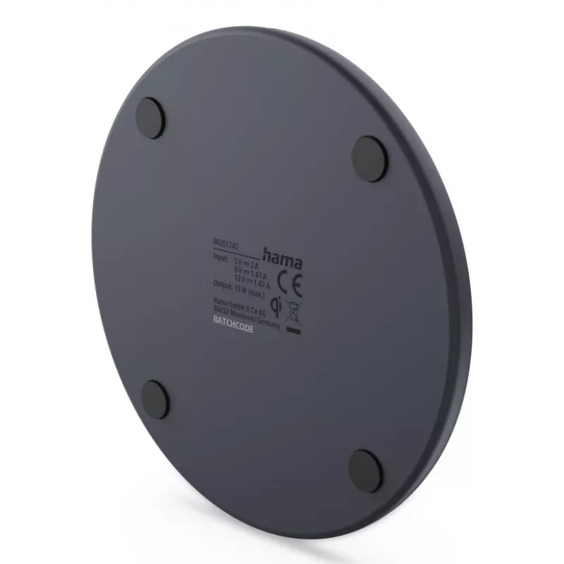 Hama 00201745 mobilná nabíjačka zariadení smartfón USB bezdrôtové nabíjanie rýchle nabíjanie interiér