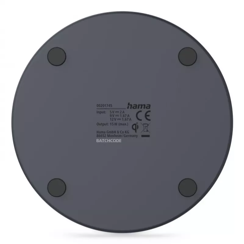 Hama 00201745 mobilná nabíjačka zariadení smartfón USB bezdrôtové nabíjanie rýchle nabíjanie interiér