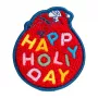 Odznak LAUT MAGMOJI BADGE – Happy Holiday Edition, látka, textil, červená, 1 ks