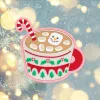 Odznak LAUT MAGMOJI SILLY Snowman Chocolate Christmas Edition — viacfarebný PVC a silikón, 1 kus