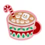 Odznak LAUT MAGMOJI SILLY Snowman Chocolate Christmas Edition — viacfarebný PVC a silikón, 1 kus
