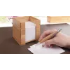 WEDO 61 707 bambusový box na poznámky s 900 listami, 90 x 90 mm