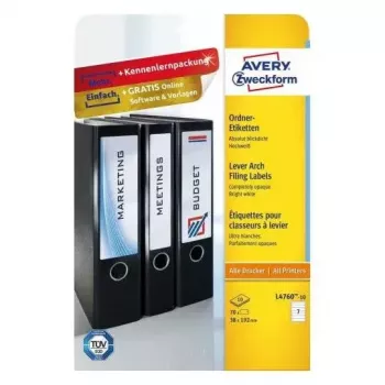 Samolepiace etikety Avery L4760-10 zaoblený obdĺžnik