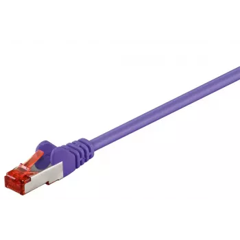 Goobay 95500 prepojovací kábel Cat 6 STP, fialový, 2 m