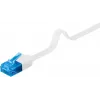 Goobay CAT 6A plochý patch kábel U/UTP biely 20 m