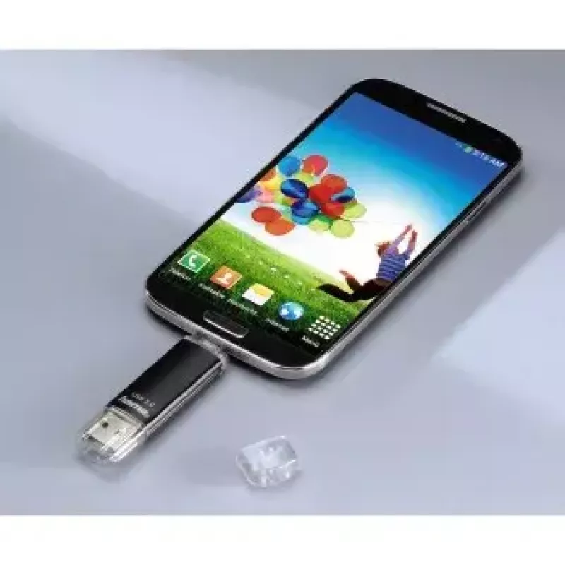 Hama Laeta Twin USB flash disk, USB 3.0, 128 GB, 40 MB/s, čierny