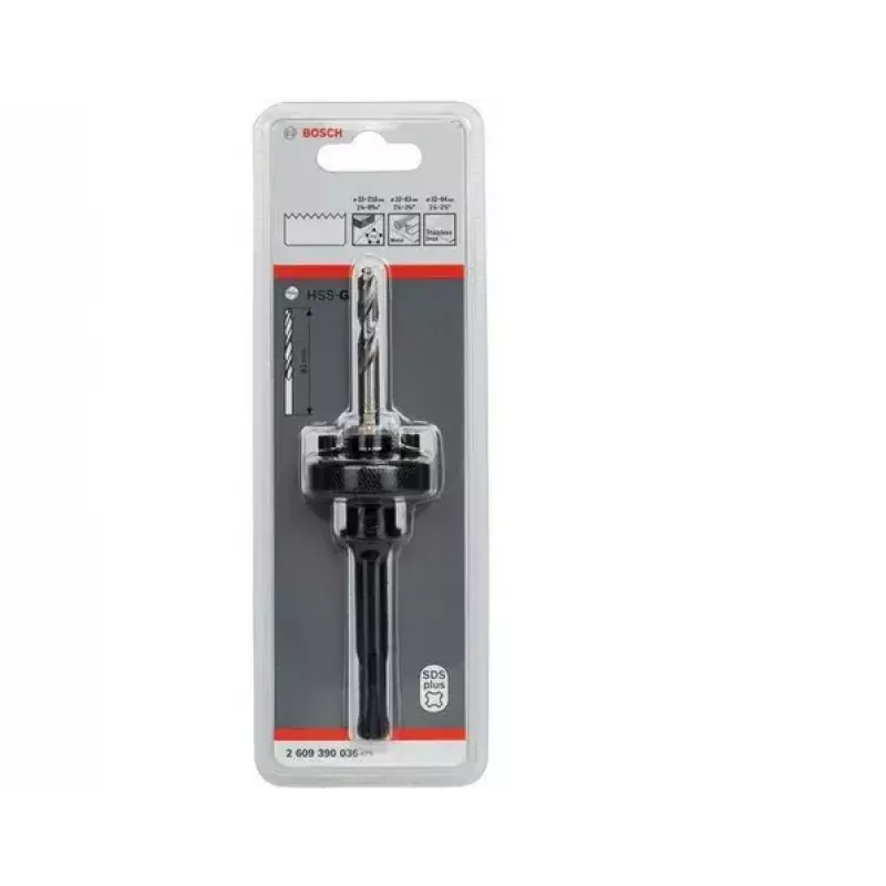 Adaptér na korunkové vrtáky Bosch 2609390036 stopka SDS-plus čierny HSS-G