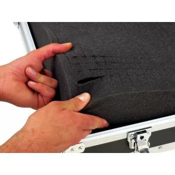 Flightcase Roadinger 30126215 preglejka čierna strieborná 4 kg