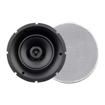 Dvojpásmový reproduktor Omnitronic 80710245 biely káblový 20 W