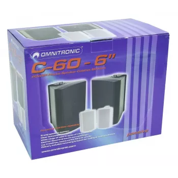 2-pásmový reproduktor Omnitronic 11036718 čierny káblový 50 W