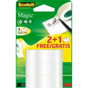 3M Magic matný 15 m transparentný 3 kusy
