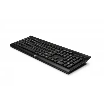 HP K2500 bezdrôtová klávesnica, Full-Size (100 %), bezdrôtová, RF Wireless, čierna