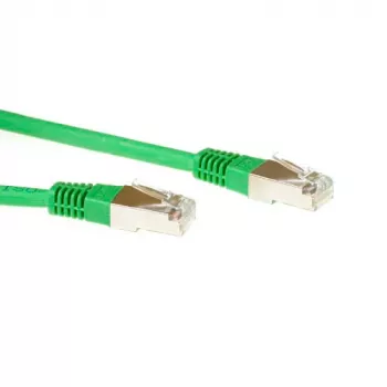 ACT zelený 15 metrov F/UTP CAT5E patch kábel s RJ45 konektormi