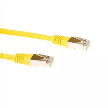 ACT žltý 10 metrov F/UTP CAT5E patch kábel s RJ45 konektormi