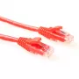 ACT červený 0,5 metra U/UTP CAT5E patch kábel komponentová úroveň s RJ45 konektormi