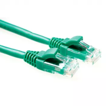 ACT zelený 0,5 metrový U/UTP CAT6 patch kábel komponentová úroveň s RJ45 konektormi