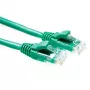 ACT zelený 1 metrový U/UTP CAT6 patch kábel komponentová úroveň s RJ45 konektormi