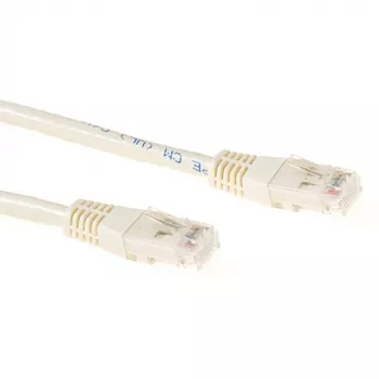 ACT IB1000 CAT6A U/UTP prepojovací sieťový kábel 0,5 m, slonovinová