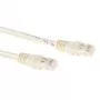 ACT slonovinový 5 metrový LSZH U/UTP CAT6A patch kábel s RJ45 konektormi