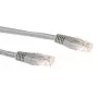 ACT sivý 0,25 metrový LSZH U/UTP CAT6A patch kábel s RJ45 konektormi