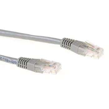 ACT sivý 20 metrov LSZH U/UTP CAT6A patch kábel s RJ45 konektormi