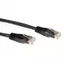 ACT čierny 1,5 metra LSZH U/UTP CAT6A patch kábel s RJ45 konektormi