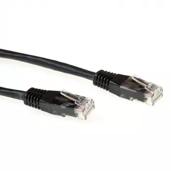 ACT IB3507 CAT6A U/UTP prepojovací kábel, RJ45, 7 m, čierny