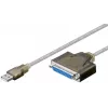USB kábel k tlačiarni Goobay 95433 transparentný 1,5 m