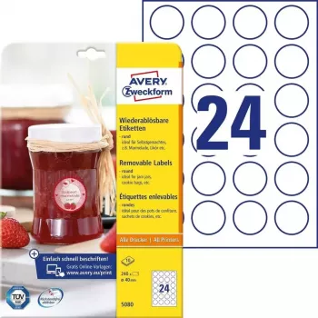 Samolepiace etikety kruh Avery 5080